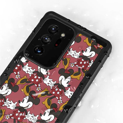 Disney Minnie Mouse Dancing Pattern Galaxy Note20 Ultra 5G Waterproof Case